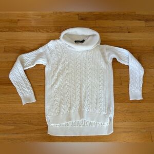 Ralph Lauren Cream Cable Knit Turtleneck Sweater ~ Medium